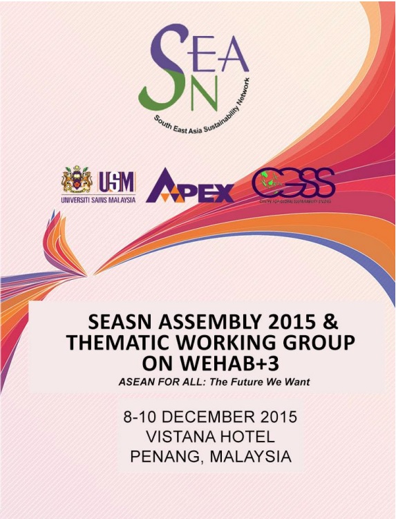 SEASN ASSEMBLY 2015 THEMATIC WORKING GROUP ON WEHAB3